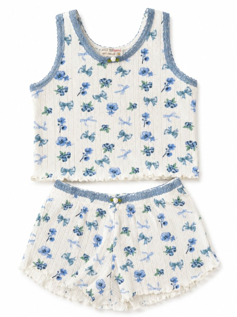 Girls Messy Bun Pajamas 8